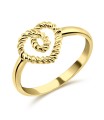 Twist Heart Silver Ring NSR-416